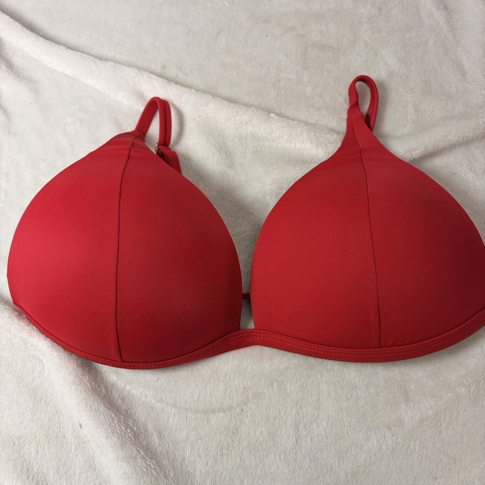 VENUS Red Hot Push Up Bikini Top Underwire Molded Swim 32DD(Sister Size 34D 36C)